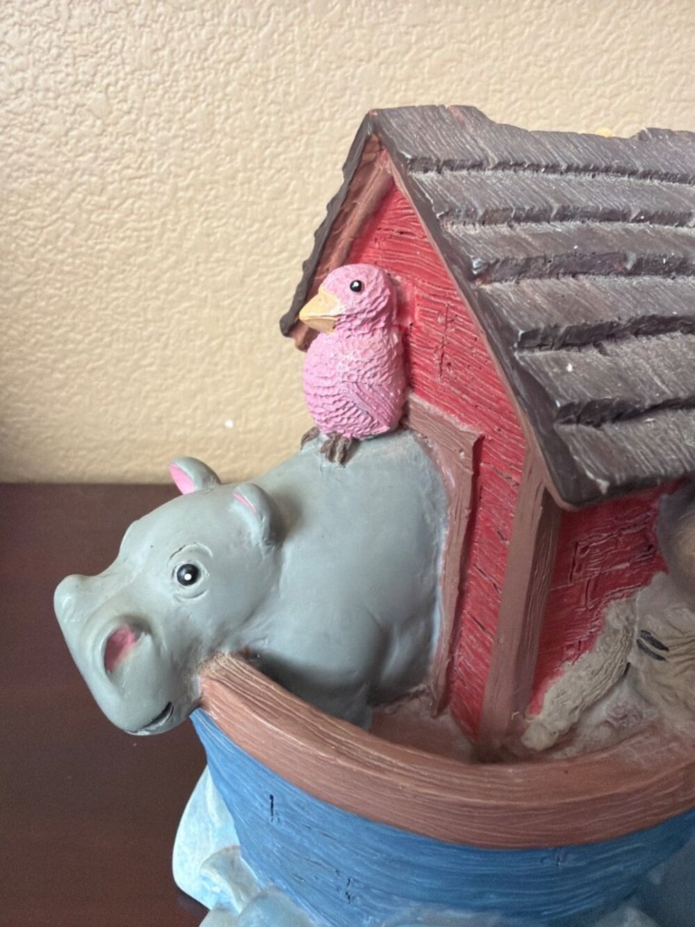 Vintage 1993 Figi Graphics Noah's Ark Resin Piggy Bank Nursery Decor - Picture 9 of 15